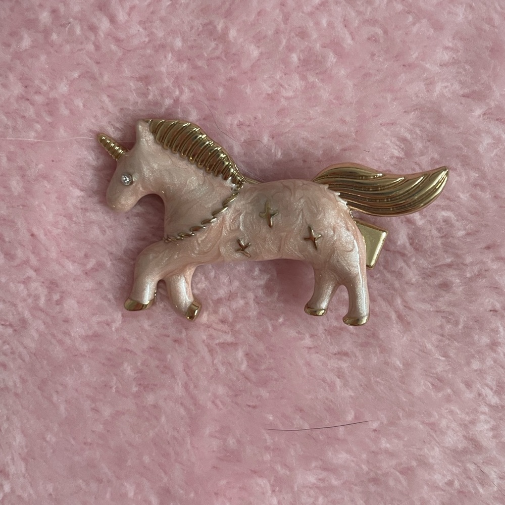 🦄 ✨🦄 KAWAÏÏ URBAN OUTFITERS Metal Unicorn Hair Clips - Picture 3 of 6